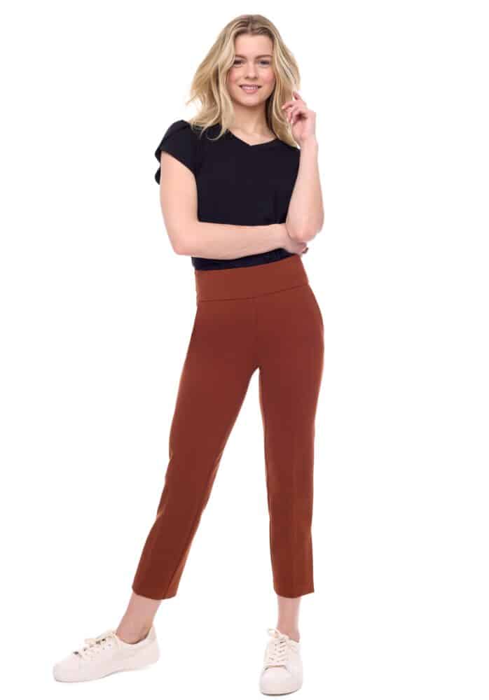 up pants PONTE SLIM CROP PANT