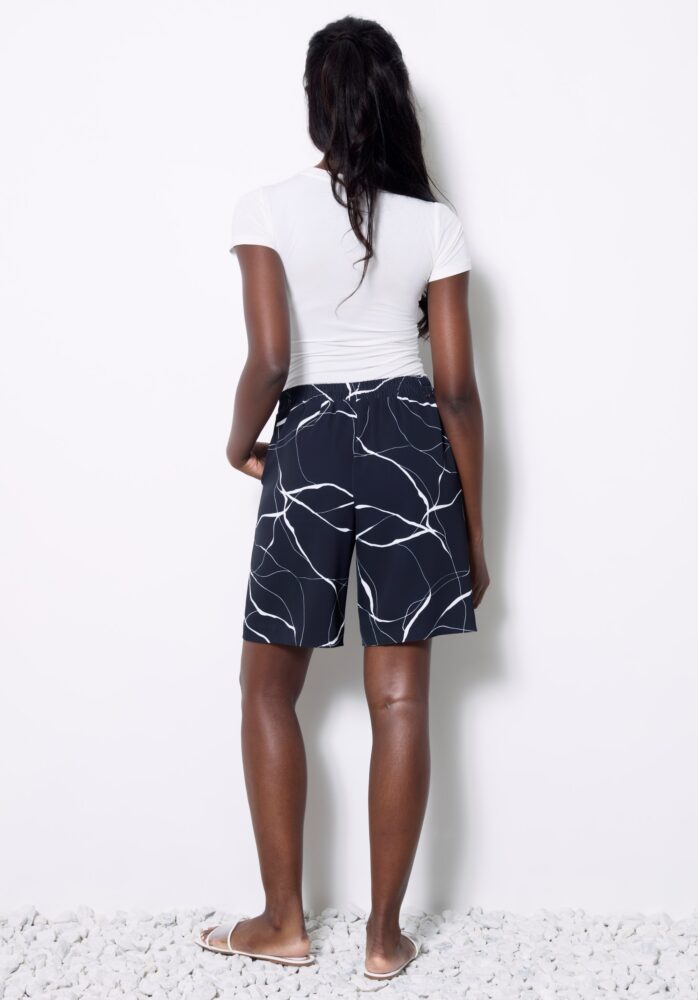 Up Pants SHORT EN SOIE VÉGÉTALIENNE MARBRÉE