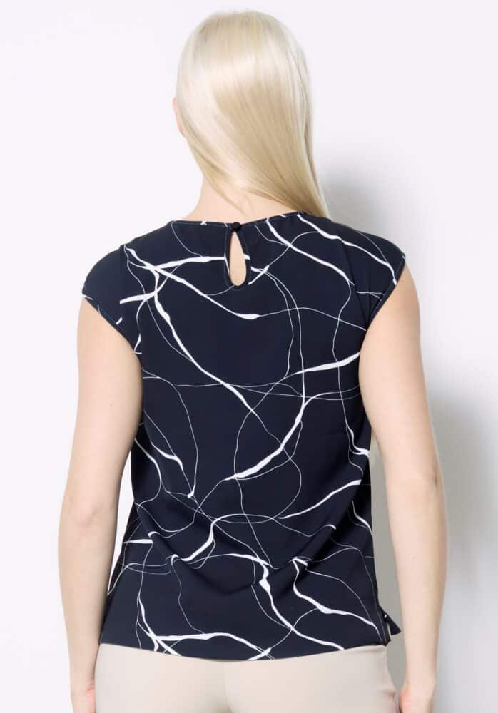 Up Pants T-SHIRT EN SOIE VÉGÉTALIENNE MARBRÉE