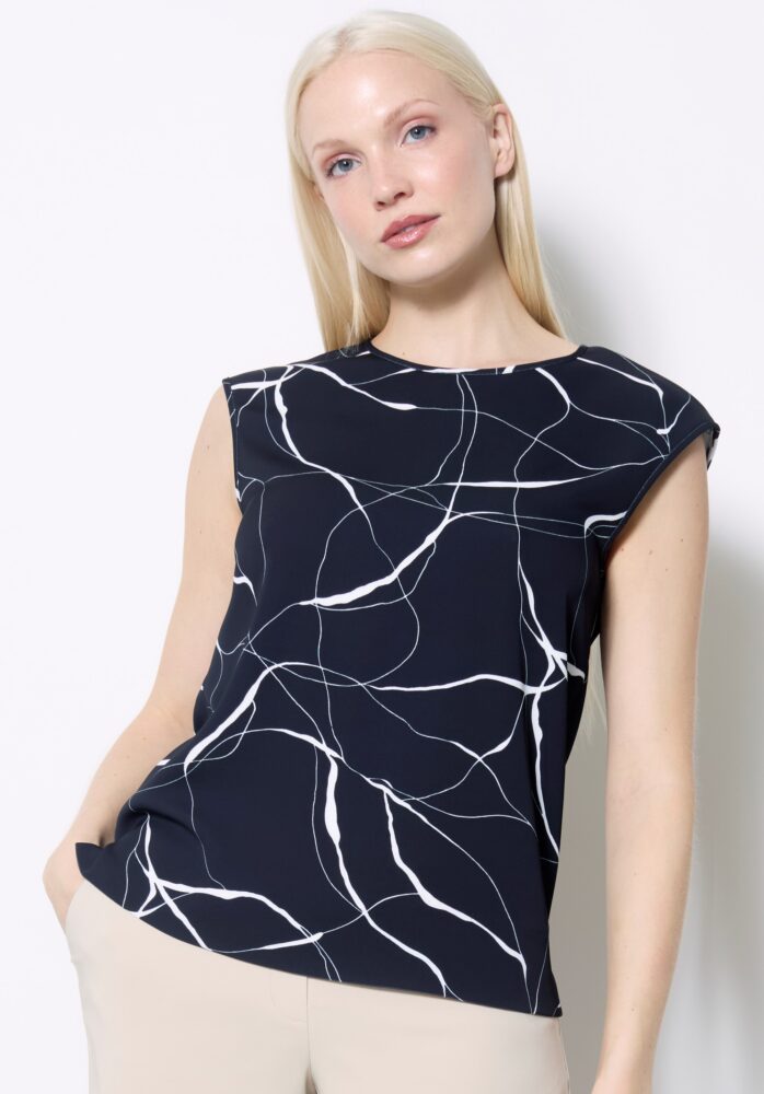 up pants T-SHIRT EN SOIE VÉGÉTALIENNE MARBRÉE