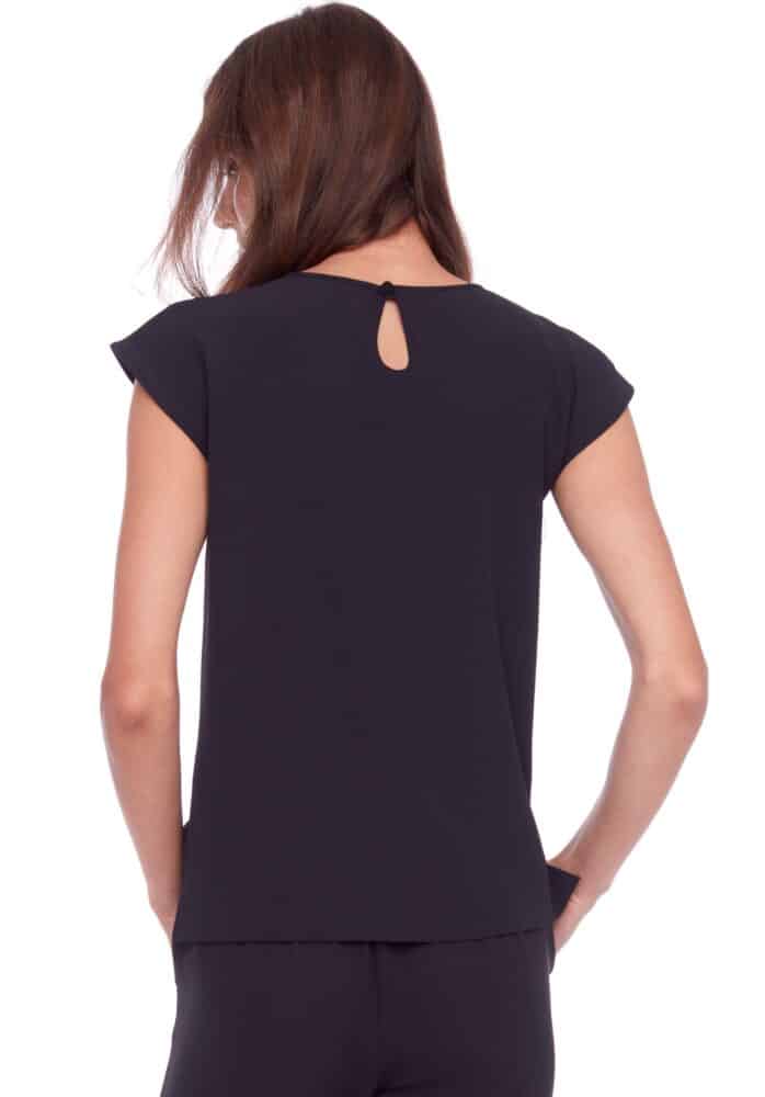 Up Pants T-SHIRT SOLIDE EN SOIE VÉGÉTALIENNE
