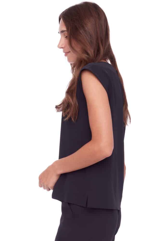 Up Pants T-SHIRT SOLIDE EN SOIE VÉGÉTALIENNE