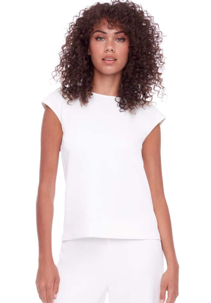 Up Pants T-SHIRT SOLIDE EN SOIE VÉGÉTALIENNE