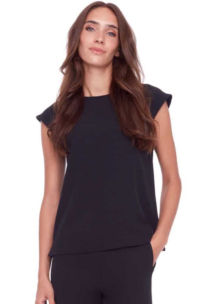 up pants T-SHIRT SOLIDE EN SOIE VÉGÉTALIENNE