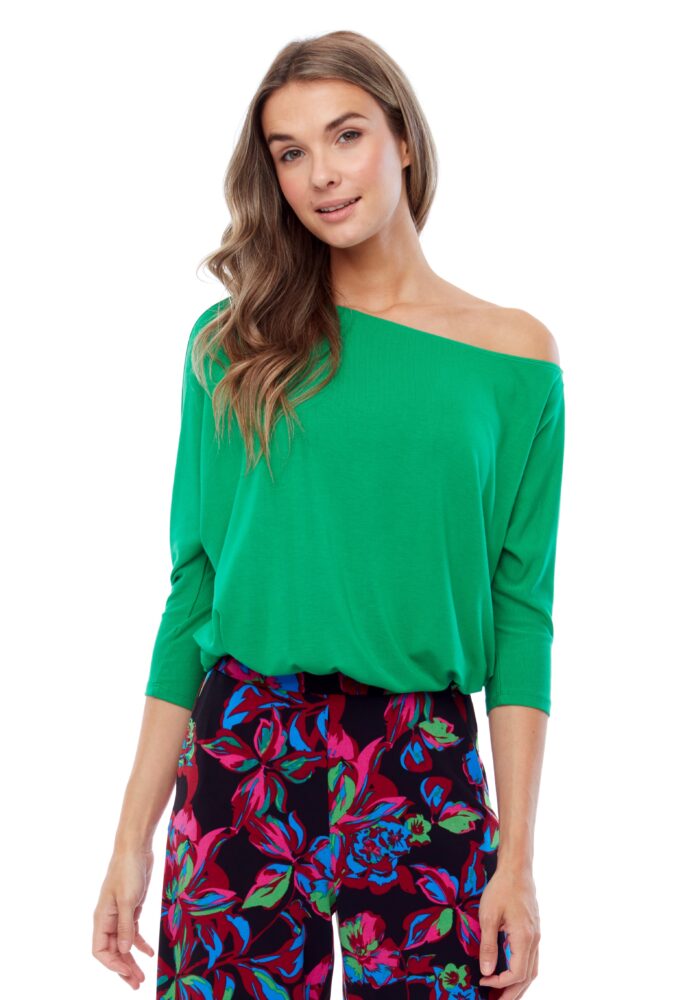 Up Pants TOP À MANCHES 3/4″ DÉCOLLETÉES