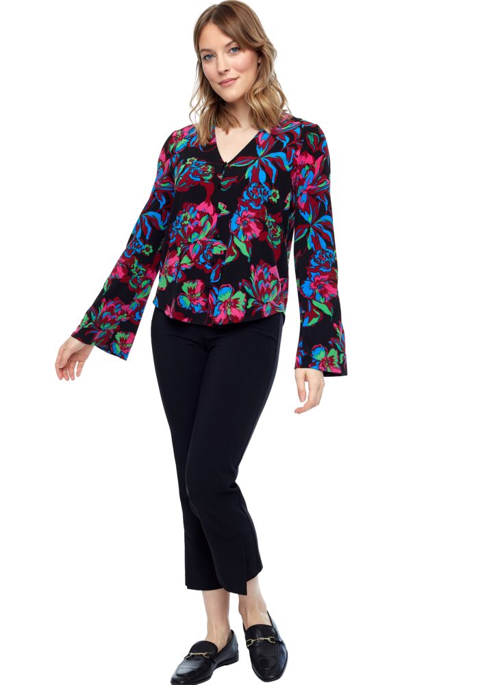 up pants TOP À MANCHES CLOCHE EN TRICOT IBIZA