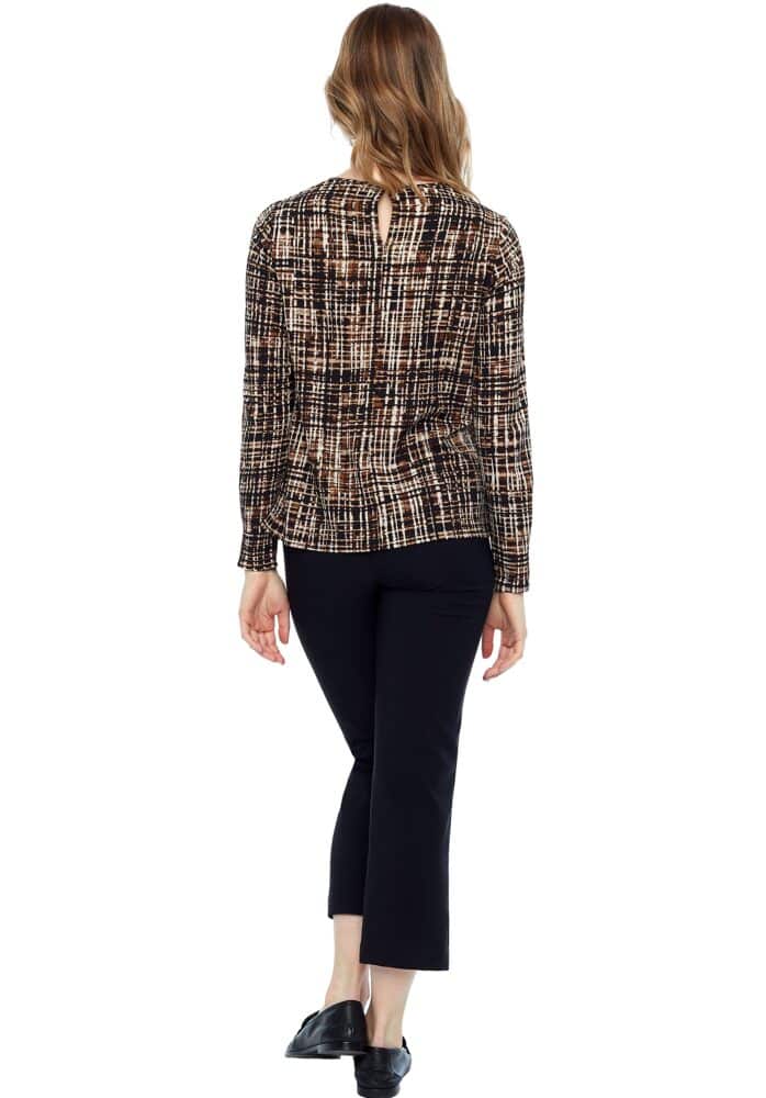 Up Pants TOP À MANCHES LONGUES EN CRÊPE D'OSIER