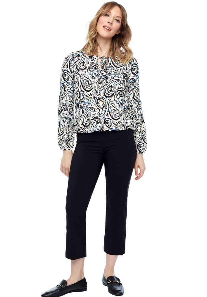 up pants TOP À MANCHES LONGUES EN TRICOT SPIRALÉ