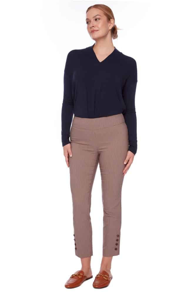 up pants YORK PLAID TECHNO ANKLE PANTALON