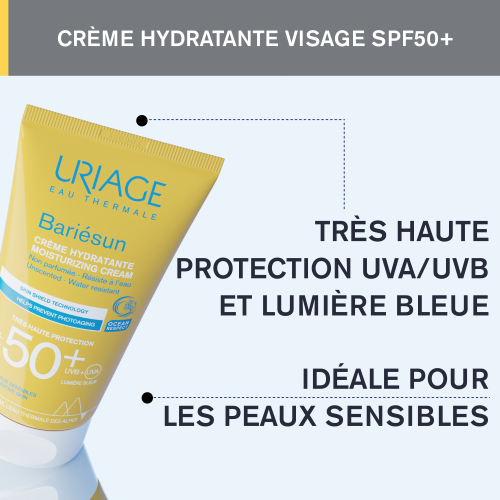 Uriage BARIÉSUN - CRÈME HYDRATANTE NON PARFUMÉE SPF50+