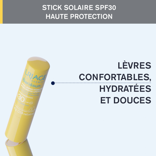 Uriage BARIÉSUN - STICK LÈVRE SPF30 À LA POUDRE D'EAU THERMALE