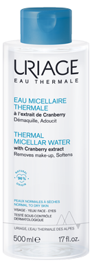 uriage EAU MICELLAIRE THERMALE – PEAUX NORMALES À SÈCHES