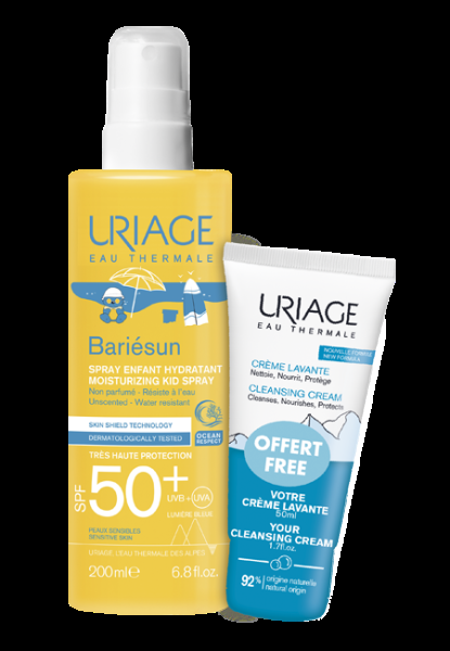 uriage PROMO SPRAY ENFANTS SPF50 + CRÈME LAVANTE OFFERTE