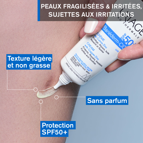 Uriage BARIÉDERM-CICA Crème SPF50+ Au Cuivre-Zinc