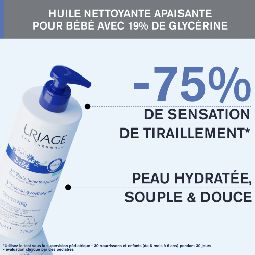 Uriage BÉBÉ - 1ÈRE HUILE LAVANTE APAISANTE