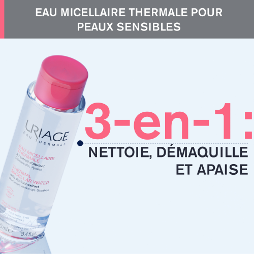 Uriage EAU MICELLAIRE THERMALE – PEAUX SENSIBLES