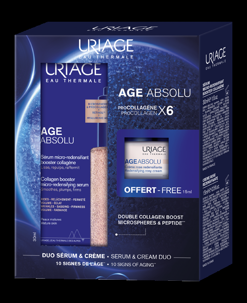 uriage PROMO AGE ABSOLU SÉRUM 30ML + CRÈME ROSE 15ML