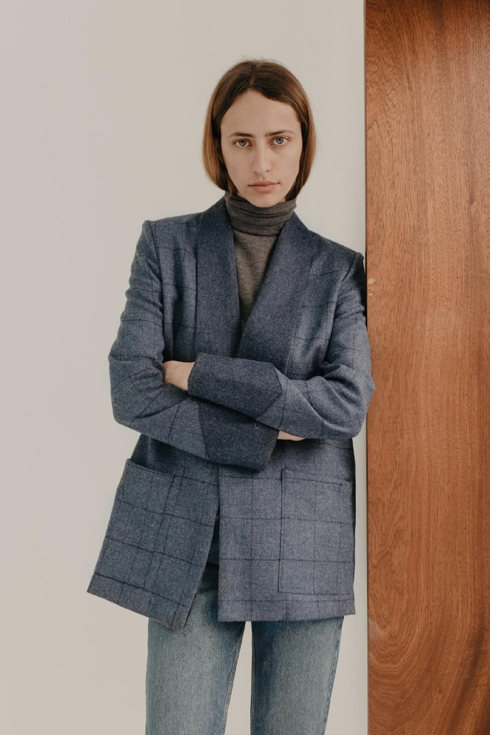 van palma Pablo Blazer Navy Blue