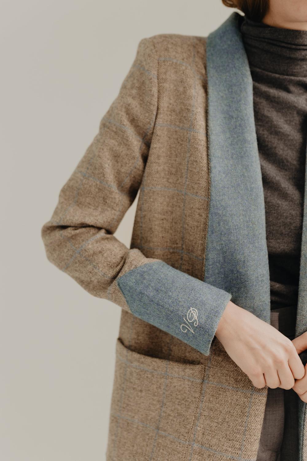 Van Palma Pablo Coat Light Blue