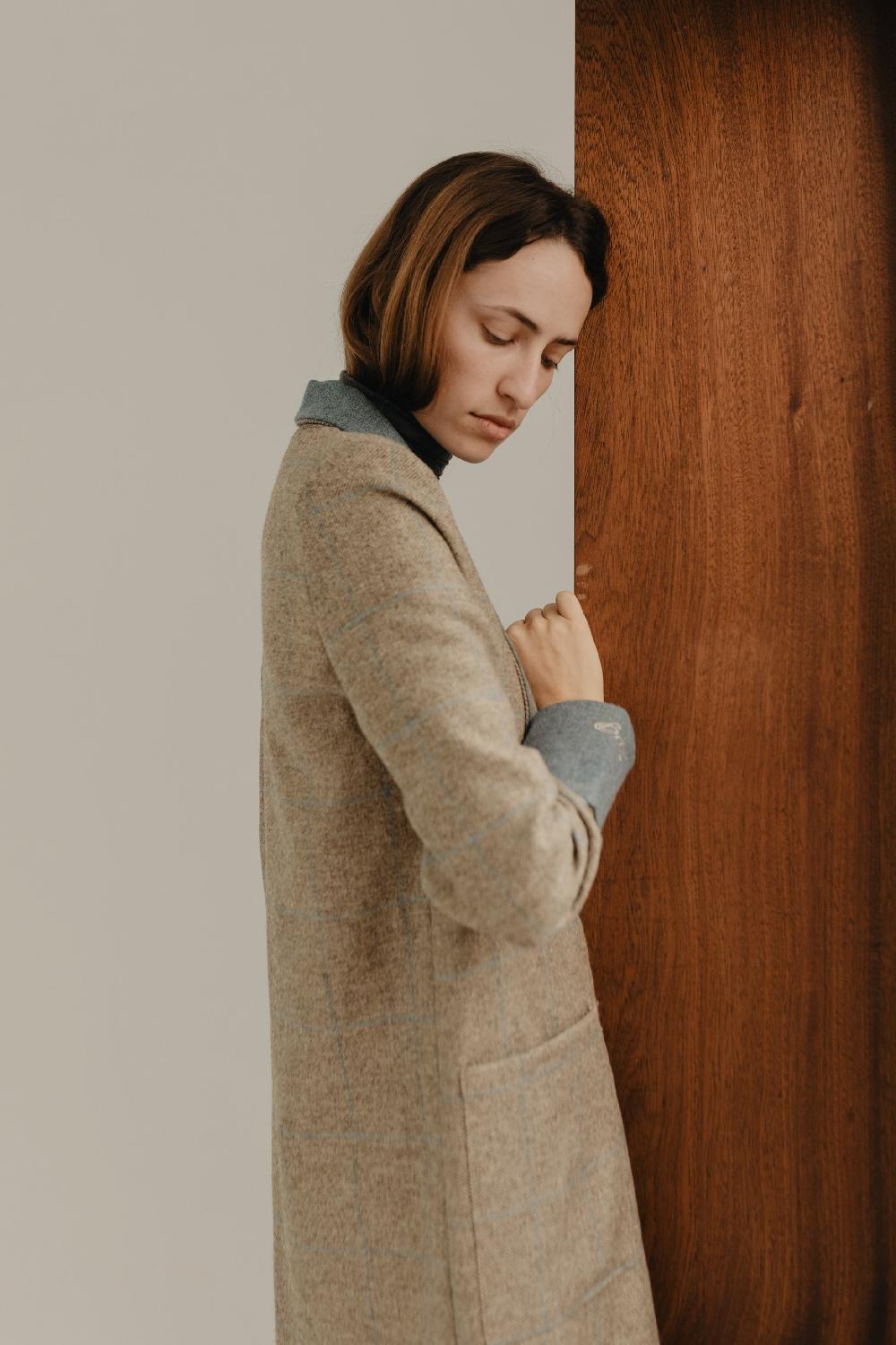 Van Palma Pablo Coat Light Blue