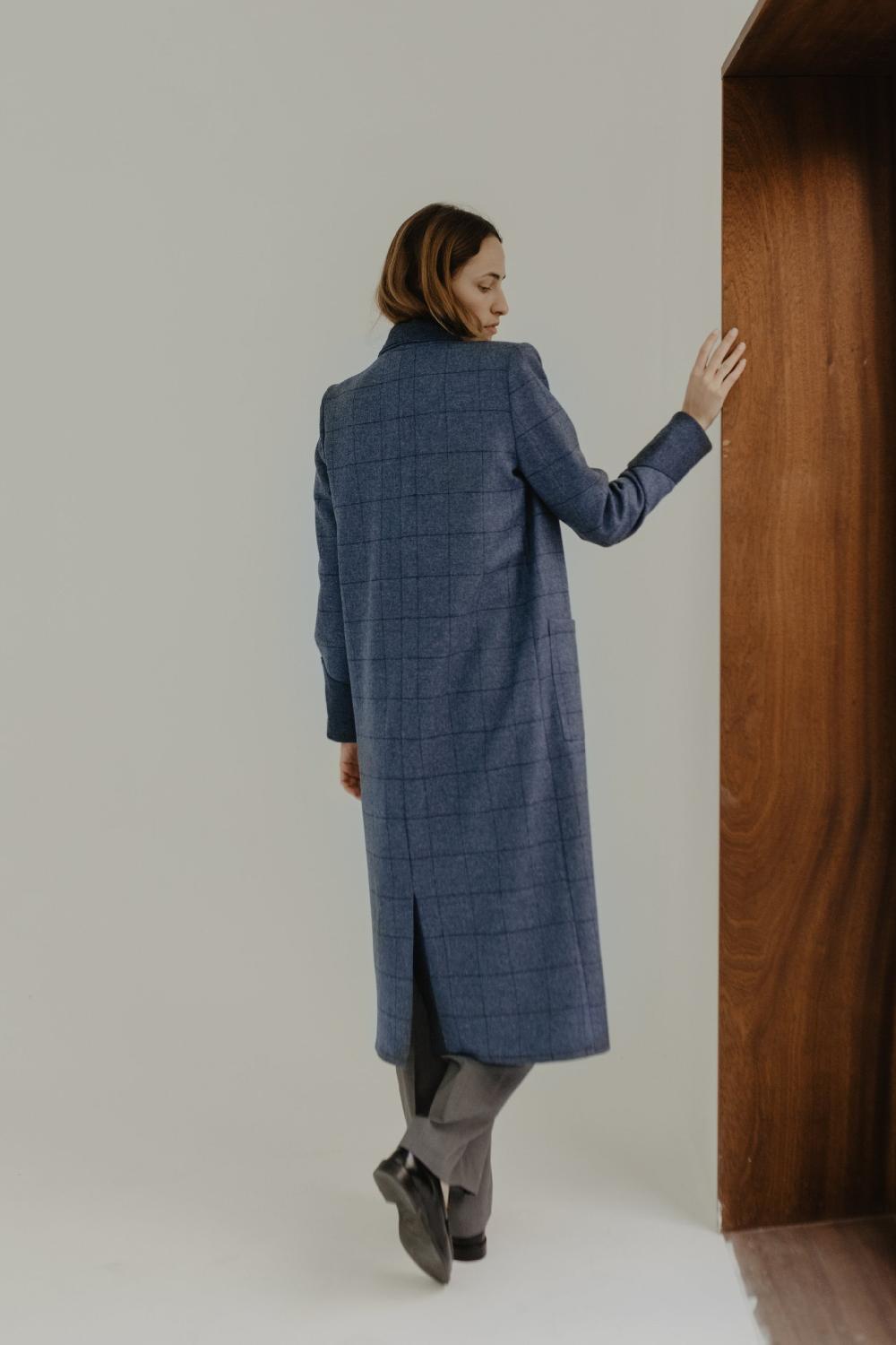van palma Pablo Coat Navy Blue
