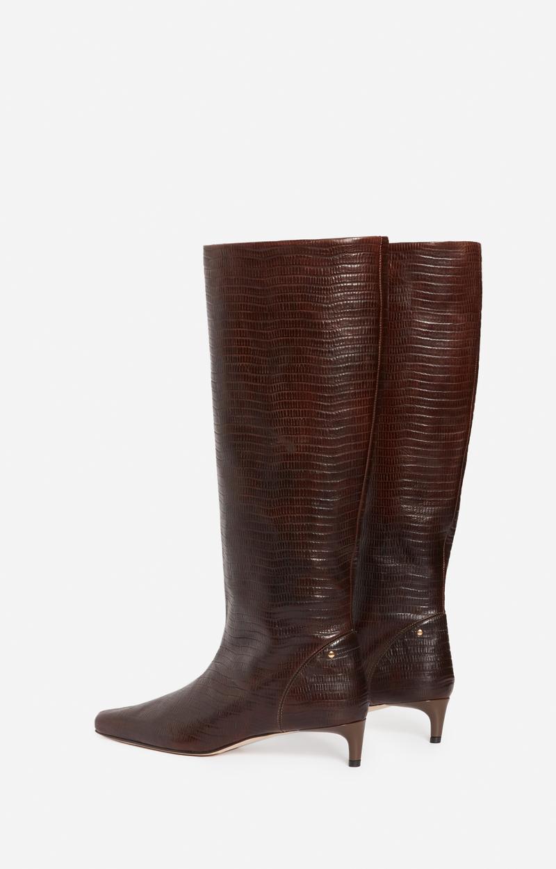 Vanessa Bruno Bottes Hautes Cuir Marron Daily