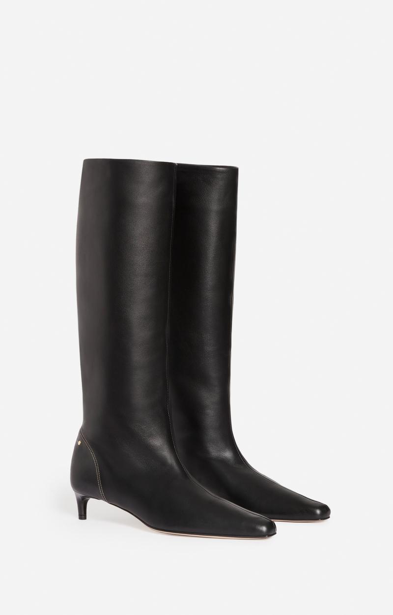 Vanessa Bruno Bottes Hautes Cuir Noir Daily