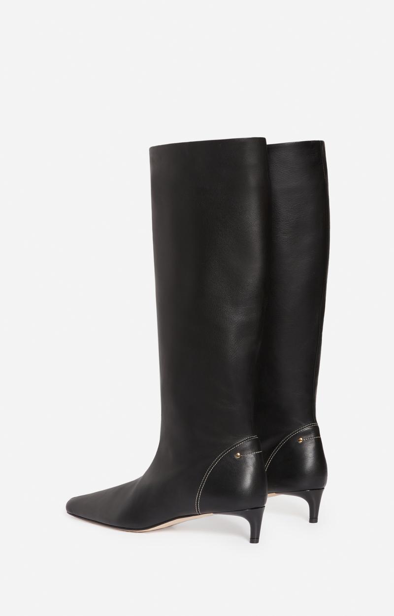 Vanessa Bruno Bottes Hautes Cuir Noir Daily