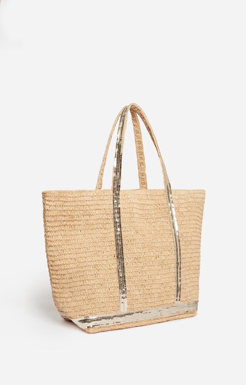 Vanessa Bruno Cabas L En Raphia Et Sequins Or