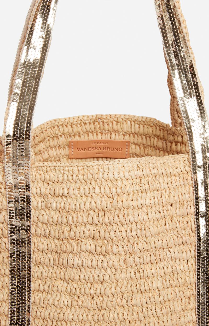 Vanessa Bruno Cabas L En Raphia Et Sequins Or