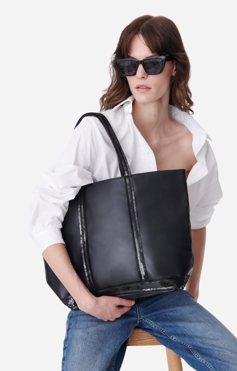 Vanessa Bruno Cabas L Zippé En Cuir Lisse