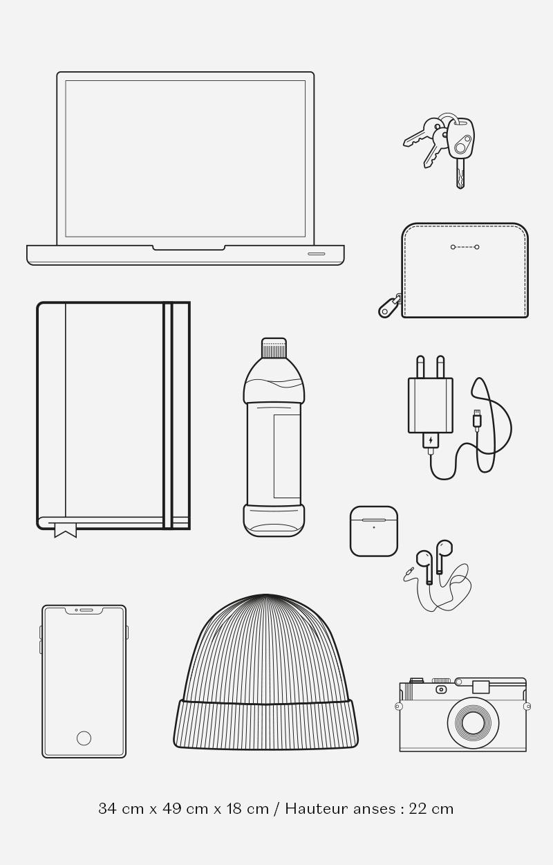 Vanessa Bruno Cabas L Zippé En Cuir Lisse