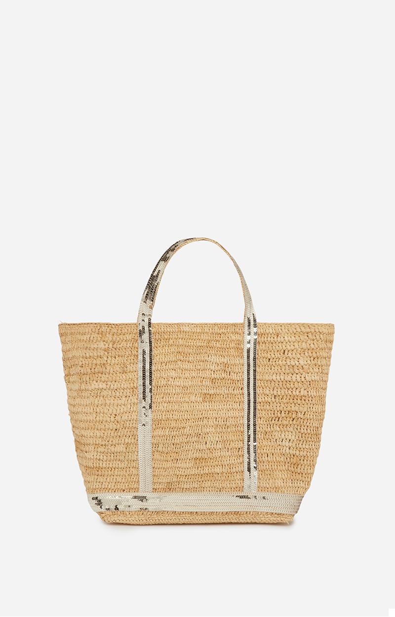 vanessa bruno Cabas M en Raphia et Sequins Or
