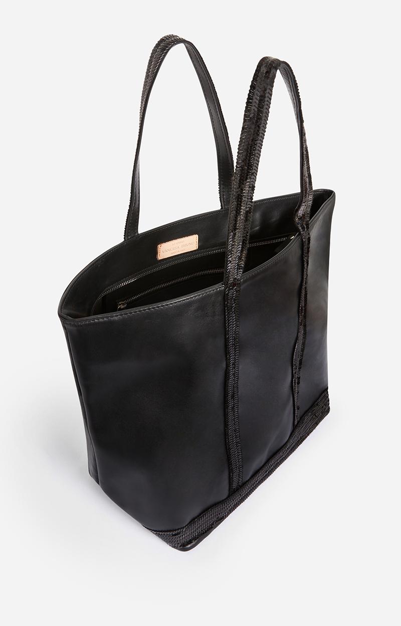 Vanessa Bruno Cabas M Zippé En Cuir Lisse