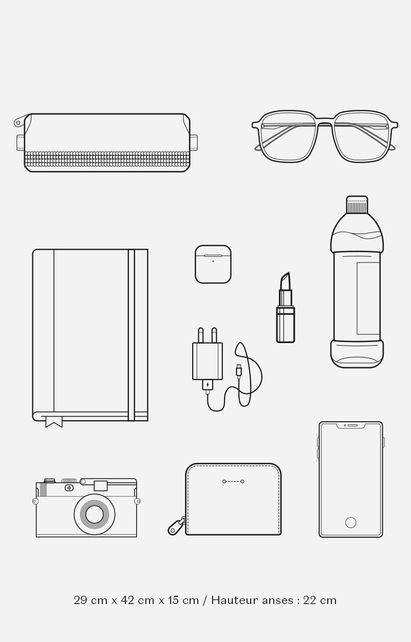 Vanessa Bruno Cabas M Zippé En Cuir Matelassé