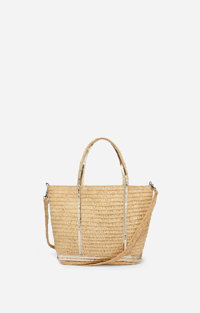 vanessa bruno Cabas S En Raphia et Sequins Or