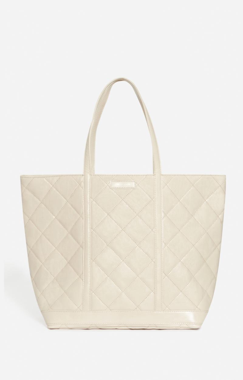 vanessa bruno Cabas XL Zippé En Cuir Mat Matelassé