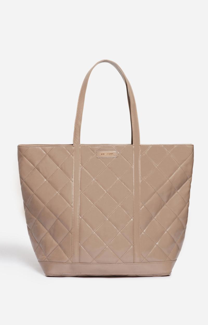 vanessa bruno Cabas XL Zippé En Cuir Mat Matelassé