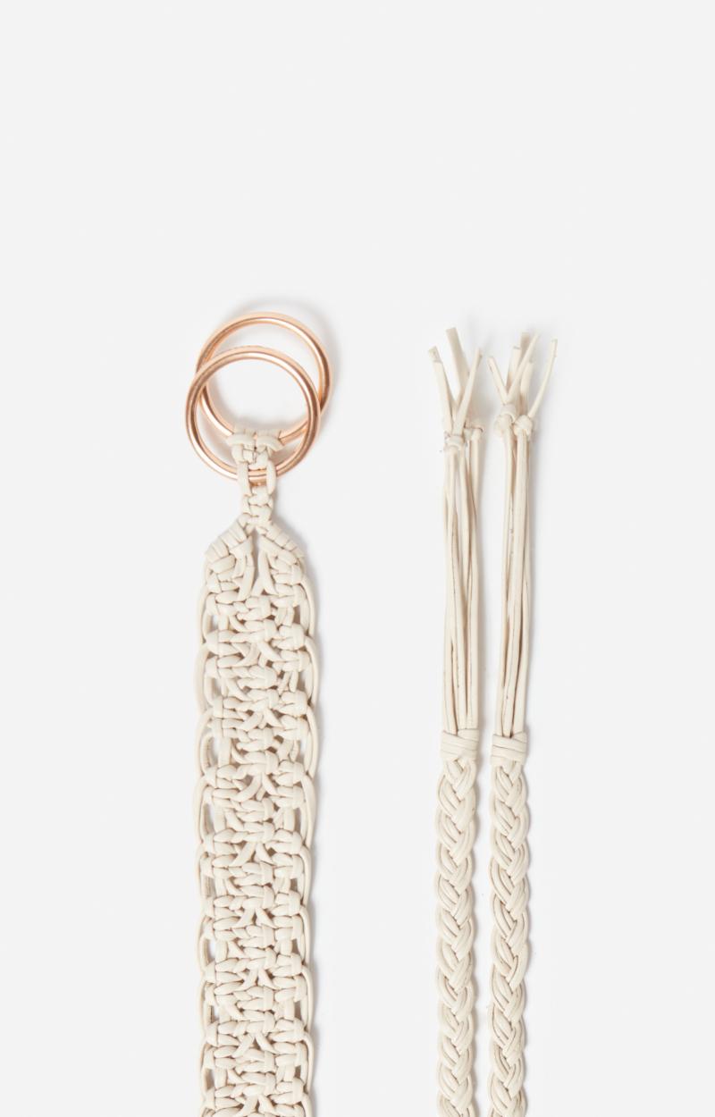 Vanessa Bruno Ceinture Ecru En Cuir 45MM