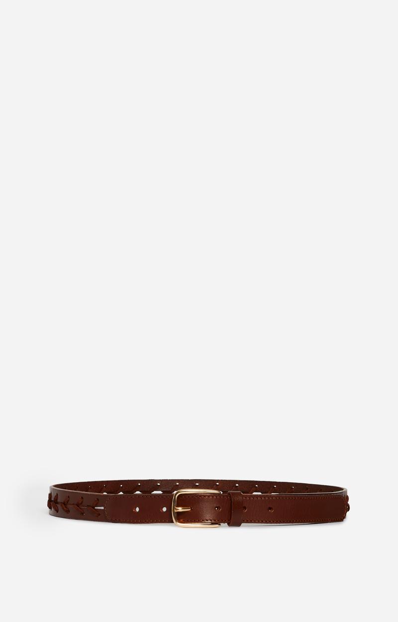 Vanessa Bruno Ceinture Marron En Cuir 40MM
