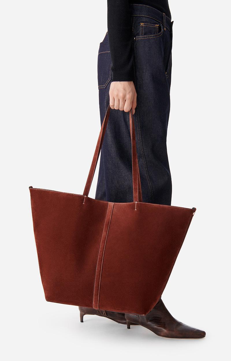 Vanessa Bruno Grand Cabas Daily En Cuir Velours