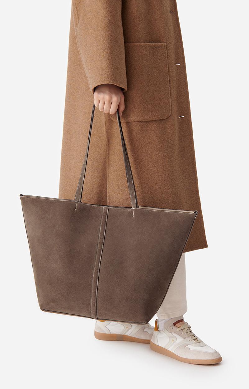 Vanessa Bruno Grand Cabas Daily En Cuir Velours