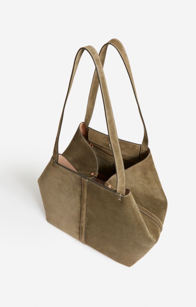 Vanessa Bruno Grand Cabas Daily En Cuir Velours