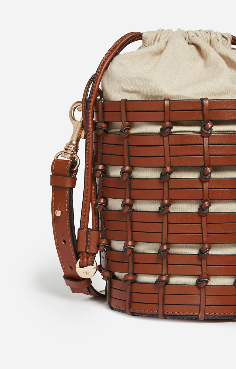 Vanessa Bruno Mini Sac Seau En Cuir Tressé