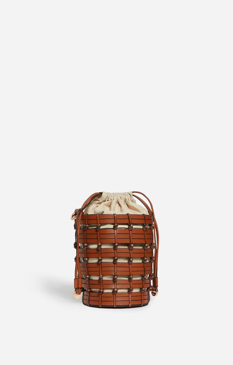 Vanessa Bruno Mini Sac Seau En Cuir Tressé