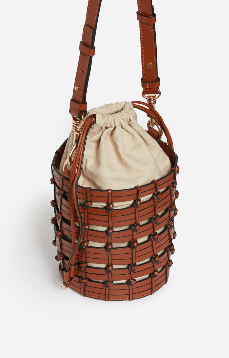 Vanessa Bruno Mini Sac Seau En Cuir Tressé