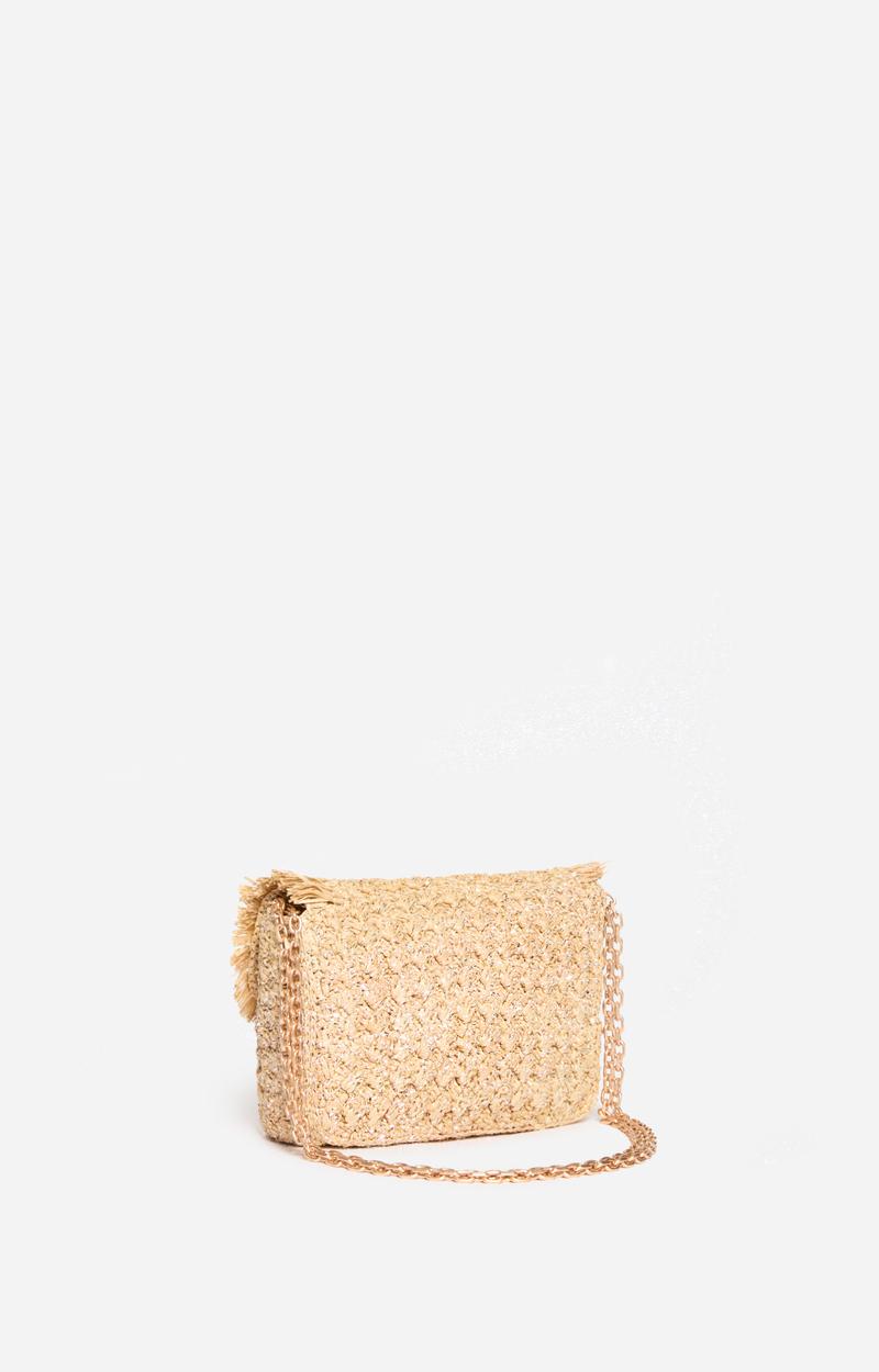 Vanessa Bruno Moyen Sac Moon En Raphia Et Sequins