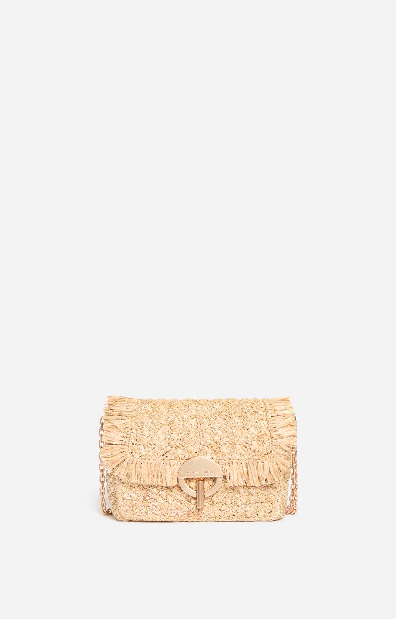 vanessa bruno Moyen Sac Moon En Raphia Et Sequins