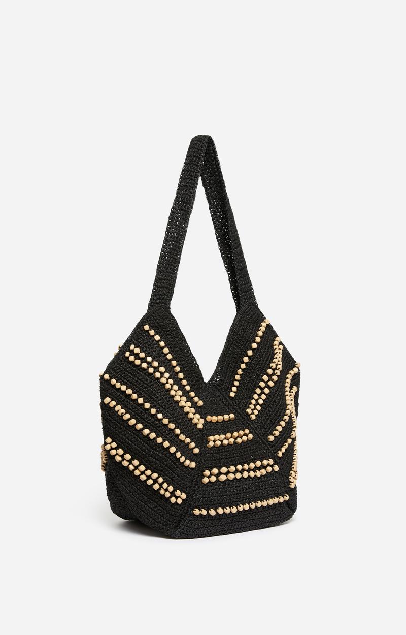 Vanessa Bruno Panier Berlingot Avec Perles En Bois