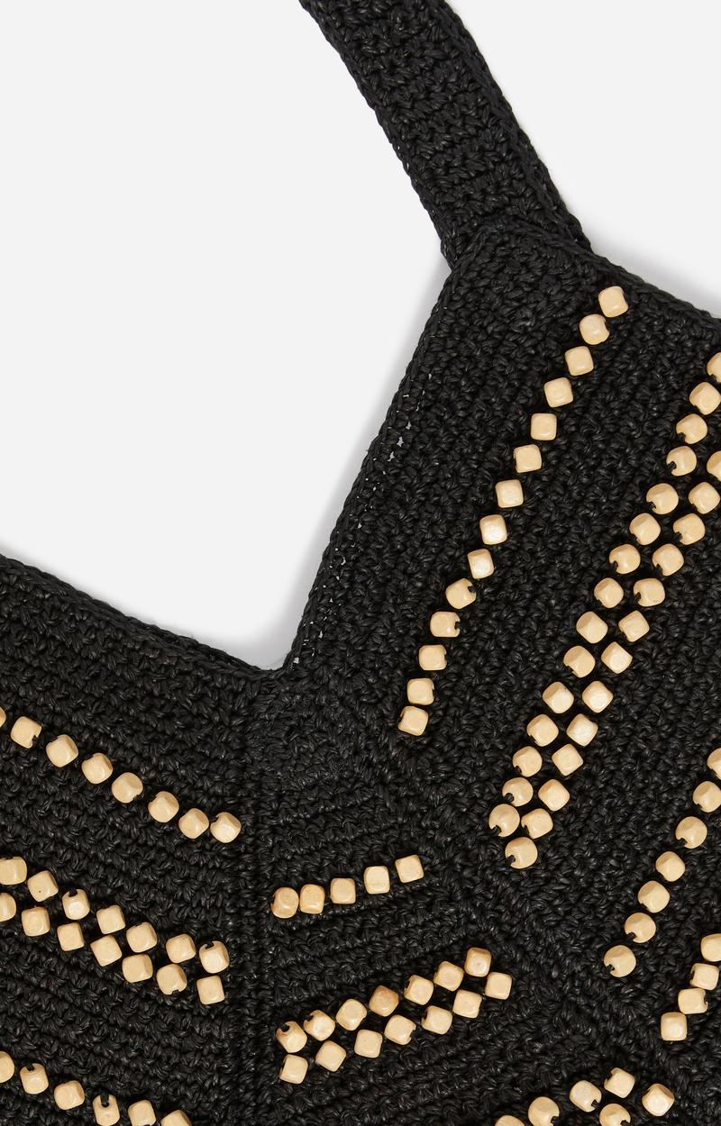 Vanessa Bruno Panier Berlingot Avec Perles En Bois